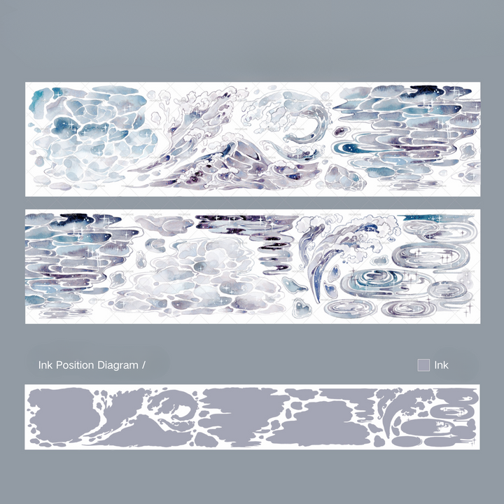 Star Lake Romantic Tape Ideal for Journal Decoration