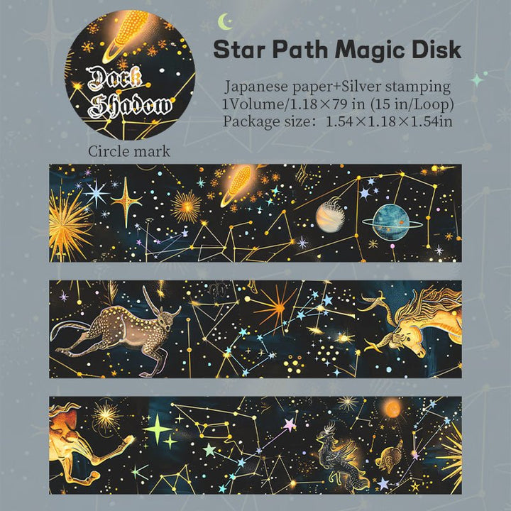 Dark Shadow Realm Star Path Magic Disk celestial symbol washi