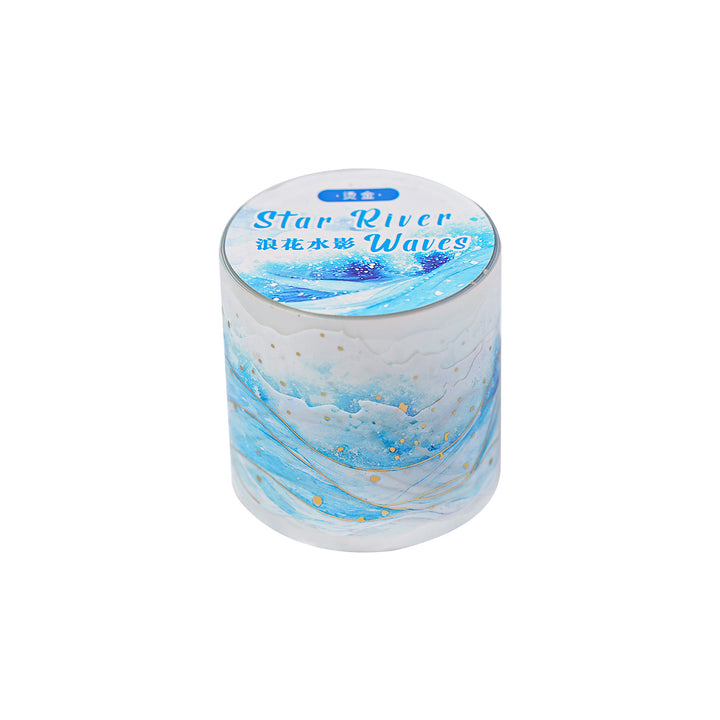 Star River Waves Ocean Gold Foil Tapes DIY Journal Decor