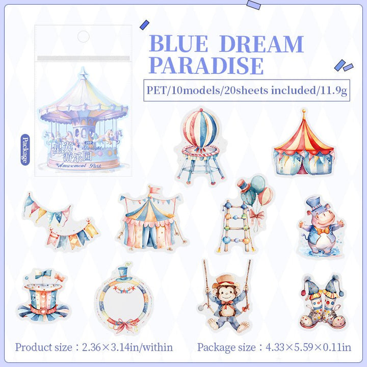 Starlight Amusement Park Magic Sweet Cute Stickers Fun Decoration