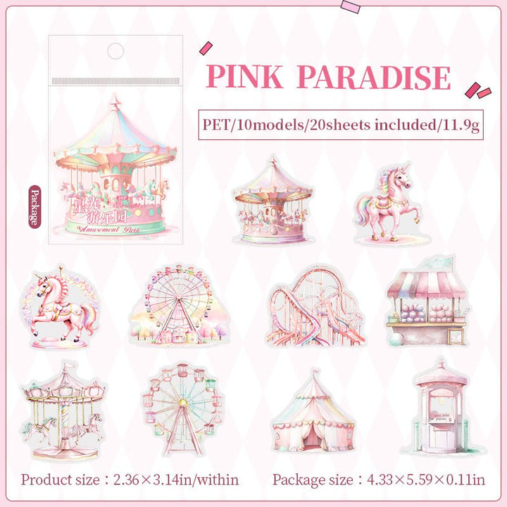 Starlight Amusement Park Magic Sweet Cute Stickers for Scrapbook