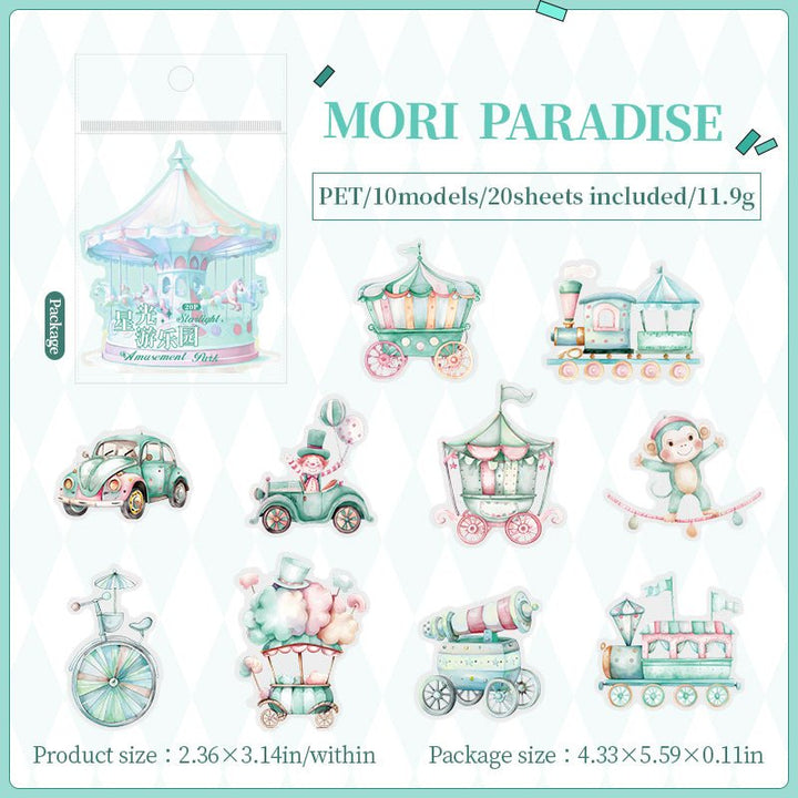 Starlight Amusement Park Magic Sweet Cute Stickers Fun Decoration