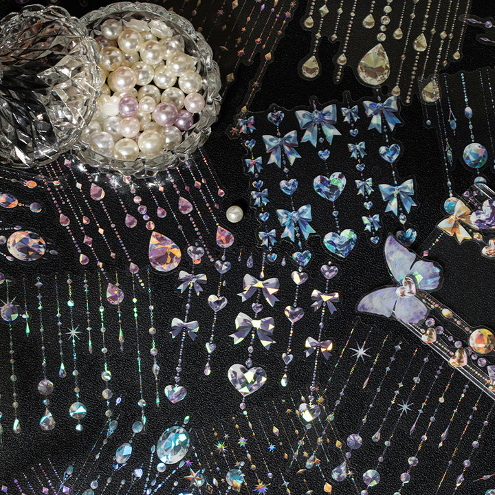 Starlight Curtain PET sticker suitable for scrapbook decoration