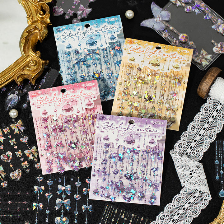 Starlight Curtain fantasy sticker suitable for diary creation
