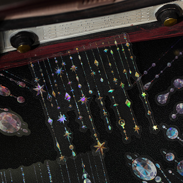 Starlight Curtain shell gloss sticker suitable for art journaling