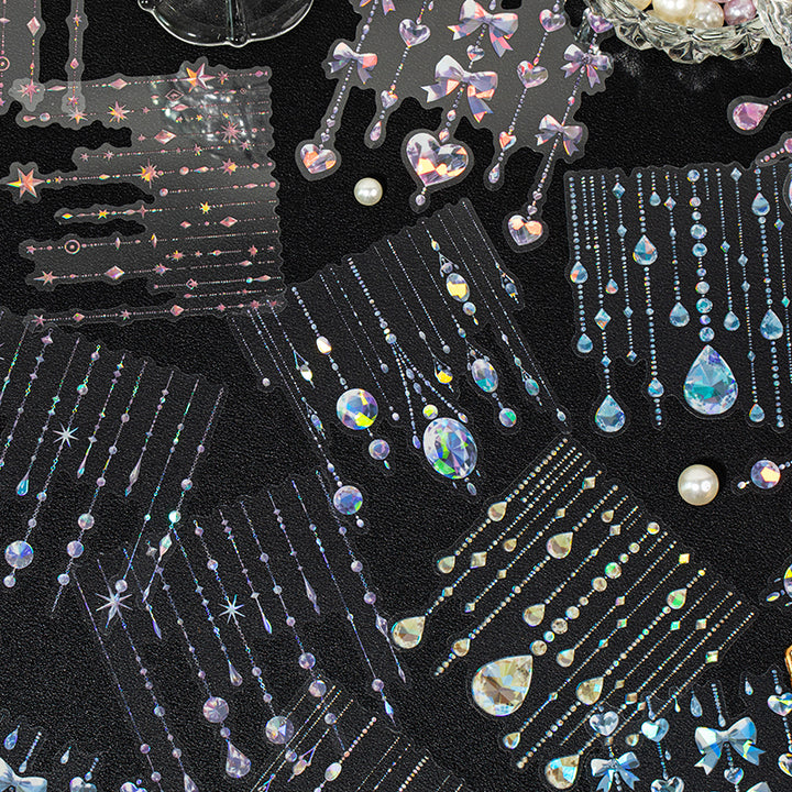 Starlight Curtain shell gloss sticker suitable for bullet journal