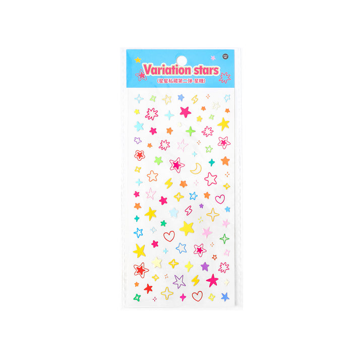 Starry 3D Resin Stickers for Cute and Sweet Journal