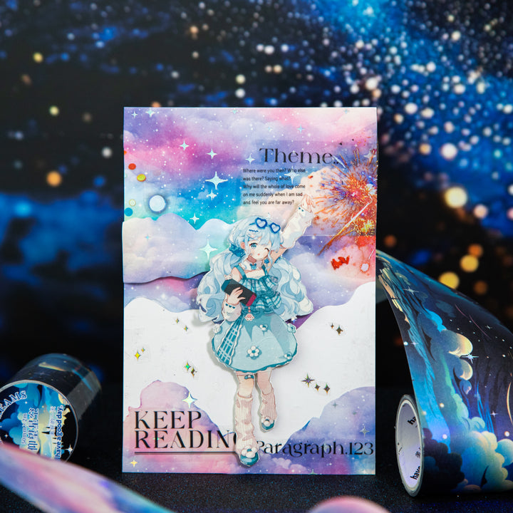 Starry Dreams Washi Tape for Planners and Stationery Lovers