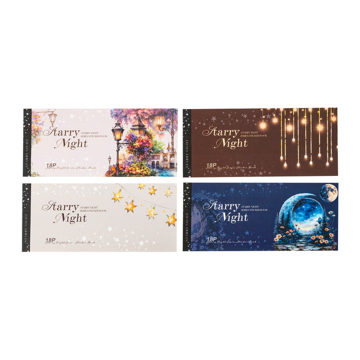 Starry Night PET Stickers for Personalized Decoration