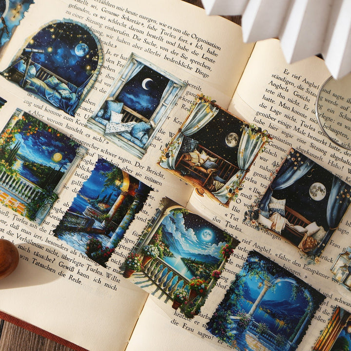 Starry Night Scenery Tape Set Aesthetic Journal