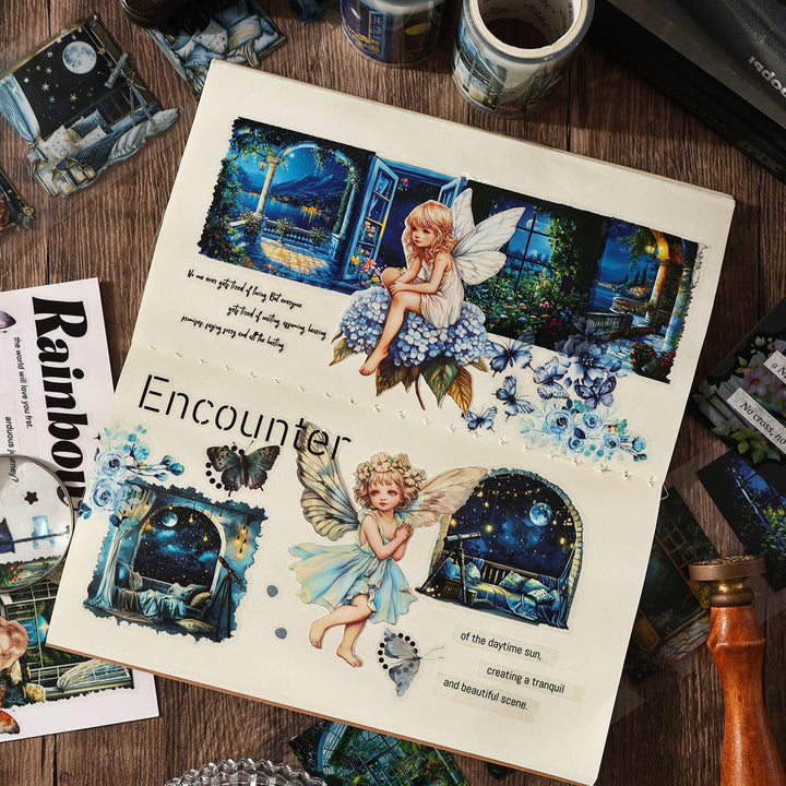 Starry Night Scenery Tape Set Decorative PET Tapes