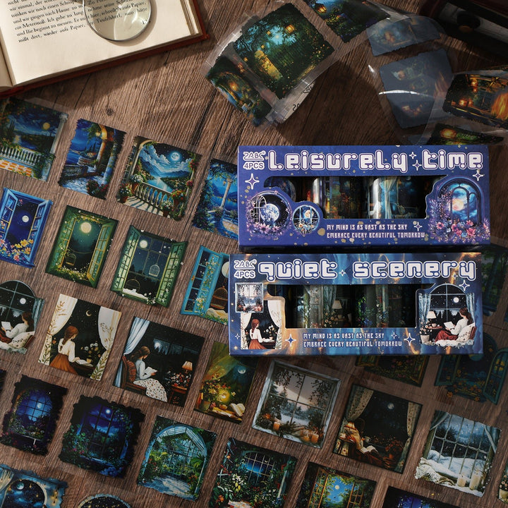 Starry Night Scenery Tape Set Holiday Theme