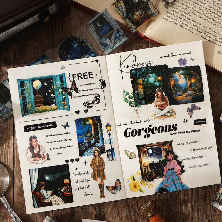 Starry Night Scenery Tape Set Journal Essentials