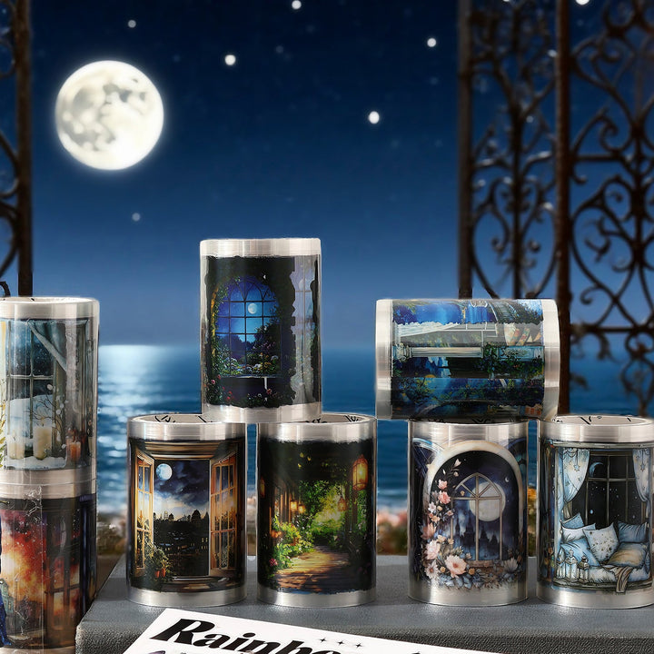 Starry Night Scenery Tape Set Scrapbooking Decorative