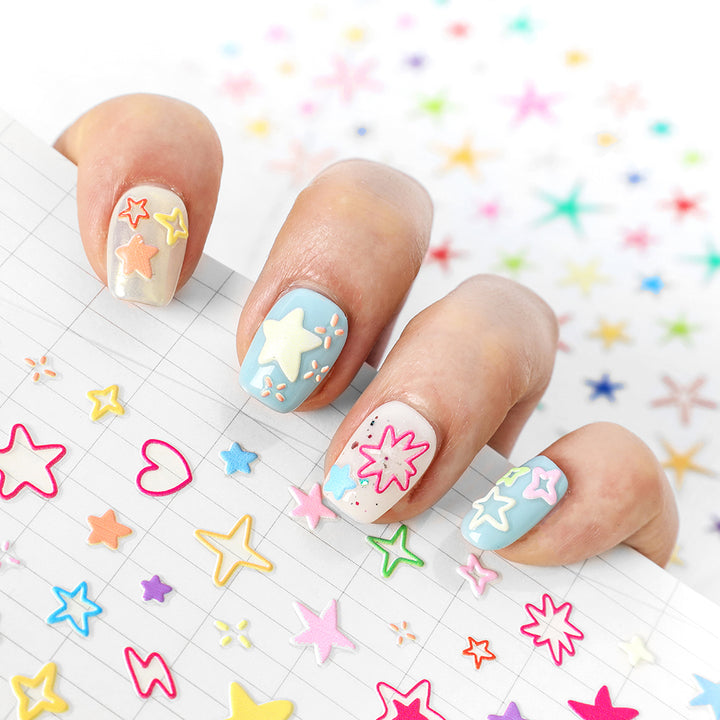 Starry Resin Stickers for Custom Phone Case Decoration