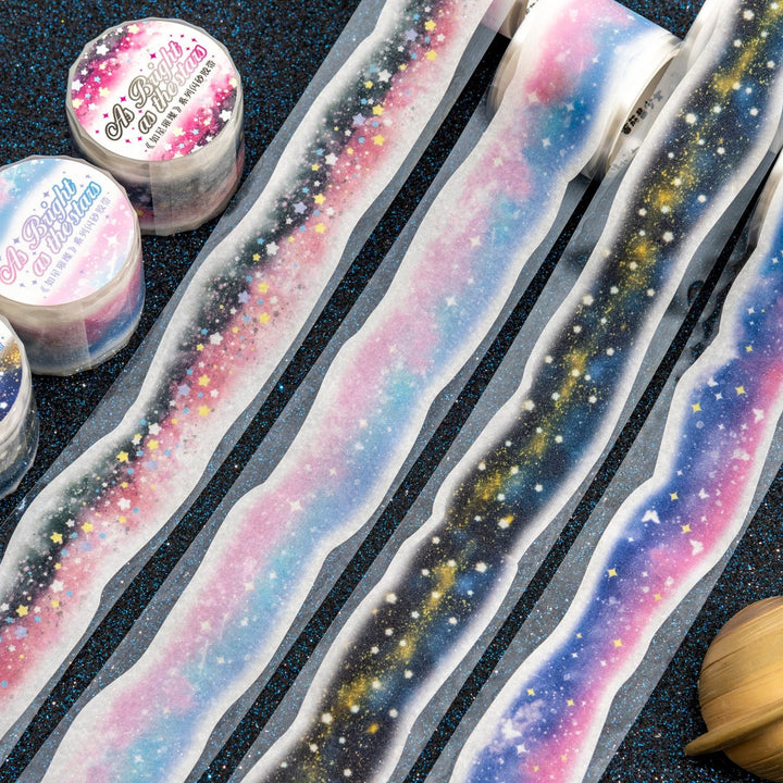 Starry Washi Tape Like the Stars Holographic Shimmer Tape