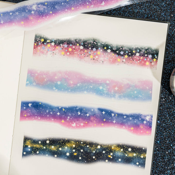 Starry Washi Tape Like the Stars Soft Pastel Universe Tape