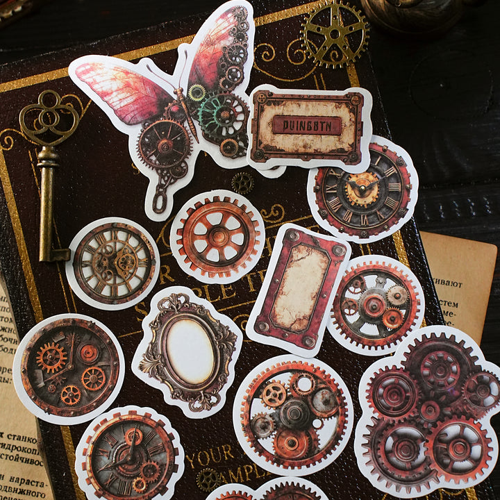 Steampunk Stickers Punk Era Series DIY Journal Supplies