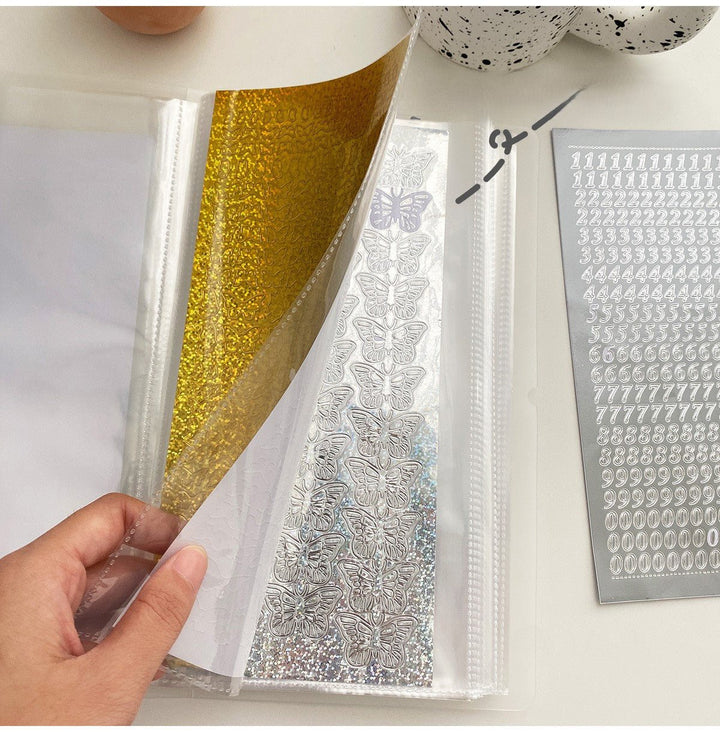 Sticker Storage Album Frosted PP Organizer Collage Supplies