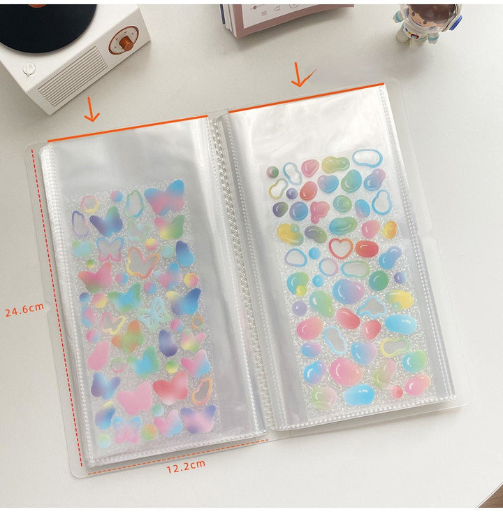Sticker Storage Album Frosted PP Organizer Stationery Lovers