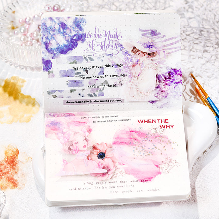 Stickers Infused with a Colorful Romance Pastel Tone Journaling Stickers