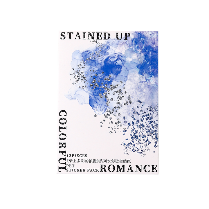 Stickers Infused with a Colorful Romance Watercolor PET Sticker Aesthetic