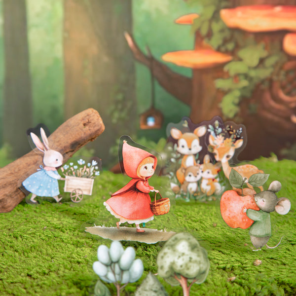 Stickers The Story of Little Red Riding Hood Character Decoration