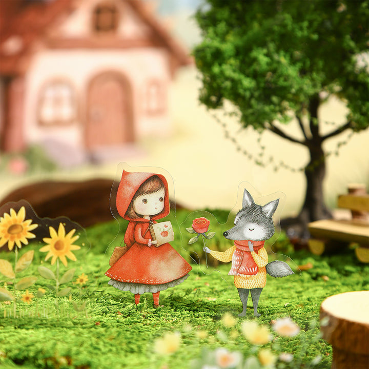 Stickers The Story of Little Red Riding Hood Cute Aesthetic