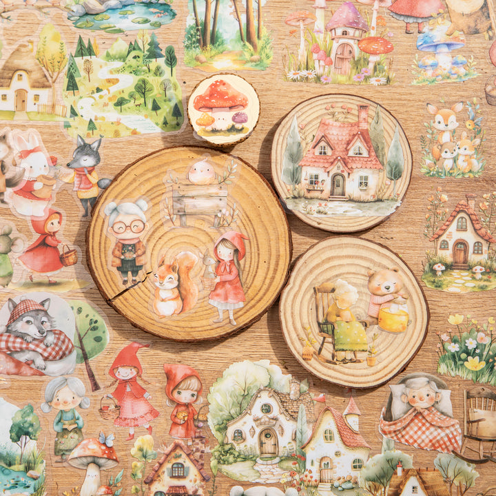 Stickers The Story of Little Red Riding Hood Fairy Tale Characters