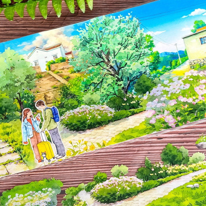 Stone Path PET Tape Minimal Style Decorative Image