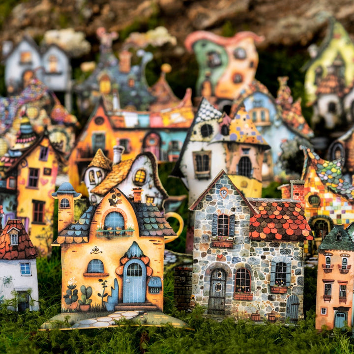 Strange House Cartoon Fairy Tales Stickers