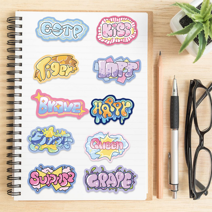 Street Graffiti PVC Stickers Enhance Your Notebook