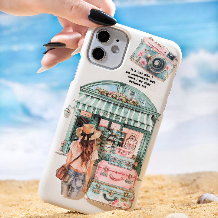 Summer Travel Stickers Beach Collage Elements