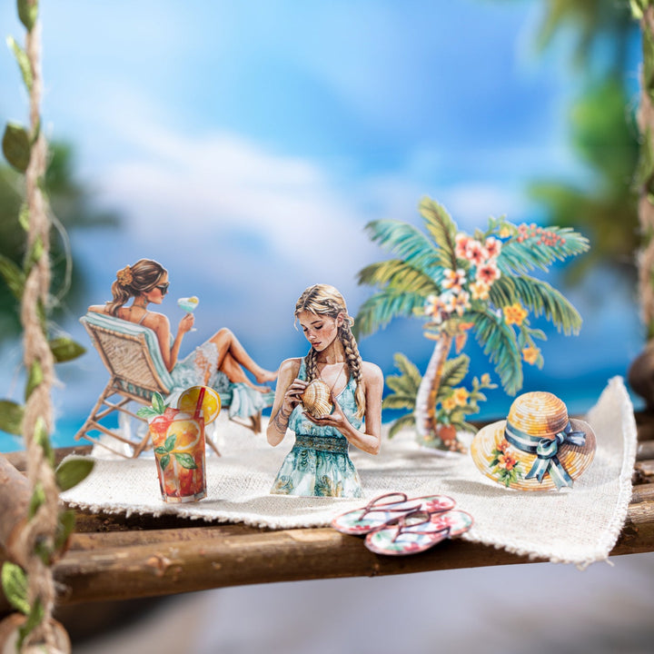 Summer Travel Stickers Scenic Scrapbook Pack