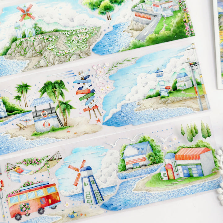 Sunlight Coast PET Tape Ocean Handcraft Journal