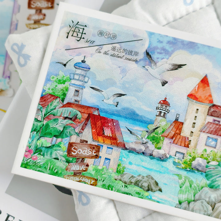 Surfing Time PET Tape Ocean Theme Artistic Inspiration