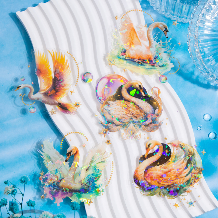 Swan Star Dream Dreamy Stickers Magic and Animal Theme