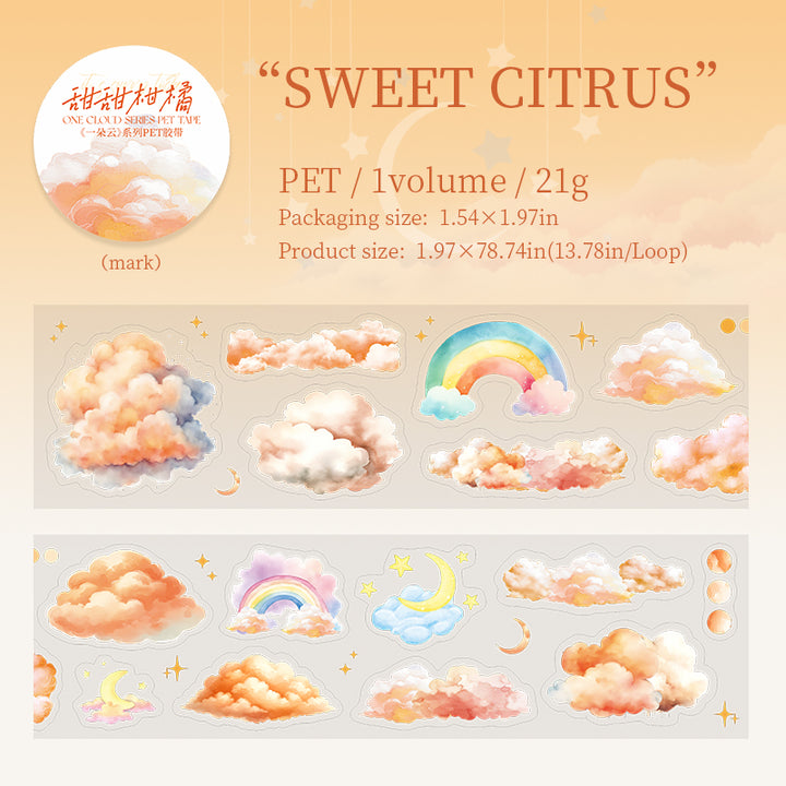 Sweet Citrus Cloud Sticker Tape