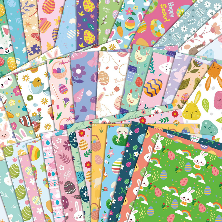 Sweet Easter Craft Paper for Journaling with Bright Easter Colors for Crafting