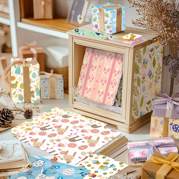 Sweet Easter Craft Paper for Journaling with Bright Easter Colors for Crafting