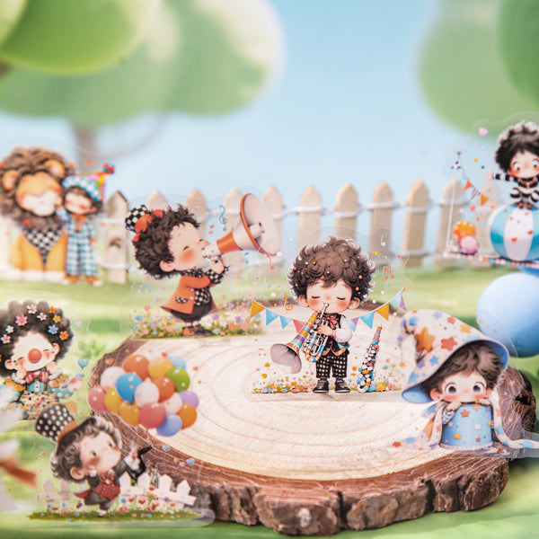Sweet PET Tape Abebe's Daydreaming Characters Cute Collage Materials
