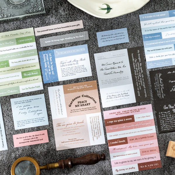 Tagore's Love Words Series Washi Tape