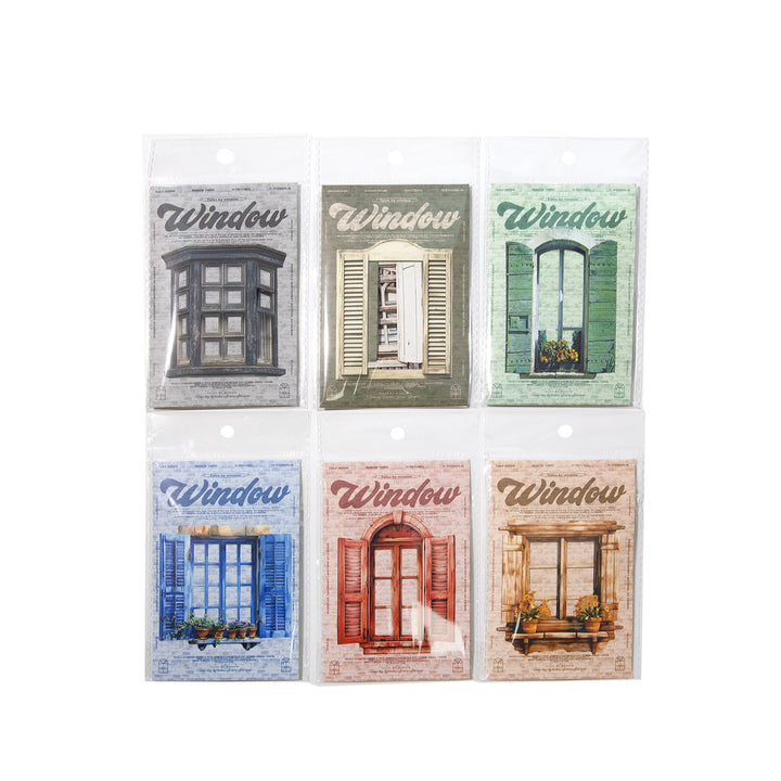 Tales By Window Border Cardstock Stickers Retro White Background