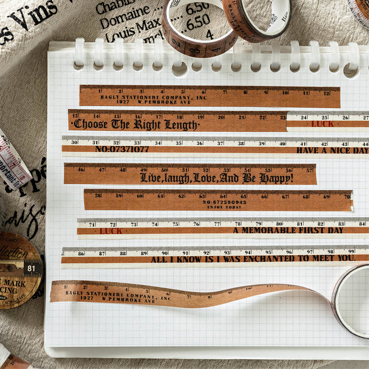 Tape Measure Collection Fashion Washi Tape for Customized Designs
