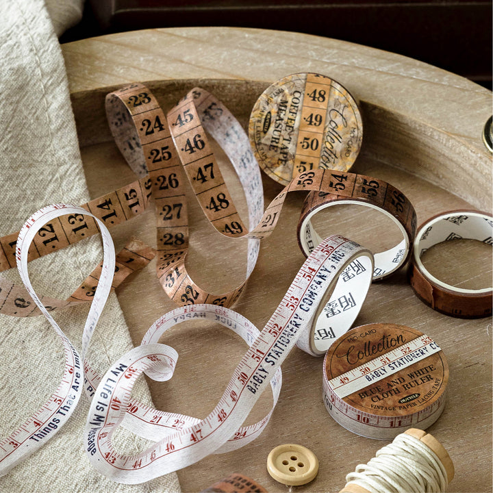 Tape Measure Collection Vintage Washi Tape for Scrapbook Decoration