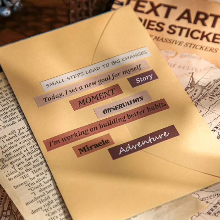 Text Art Series Vintage Phrases For Creative Journaling