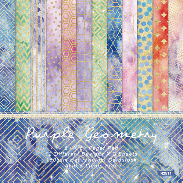 Textured Paper Craft Paper Purple Geometry Romantic Sky