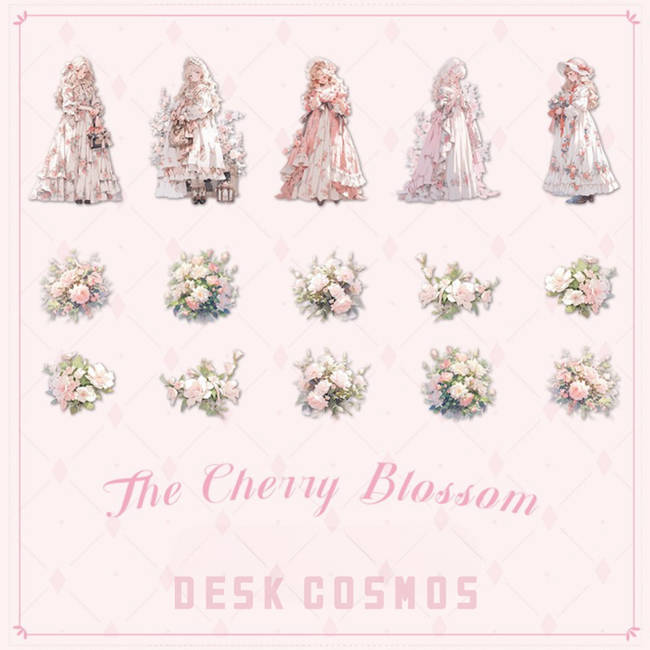 The Cherry Blossom Journal Stickers