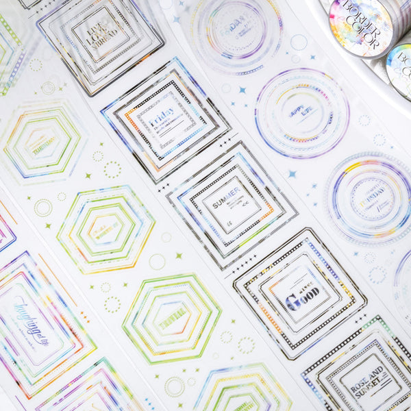 The Color Border Scrapbooking PET Tape Suitable For Collage