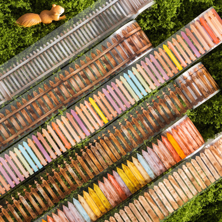 The Fence in the Sun PET Tape Ground Wall Decoration